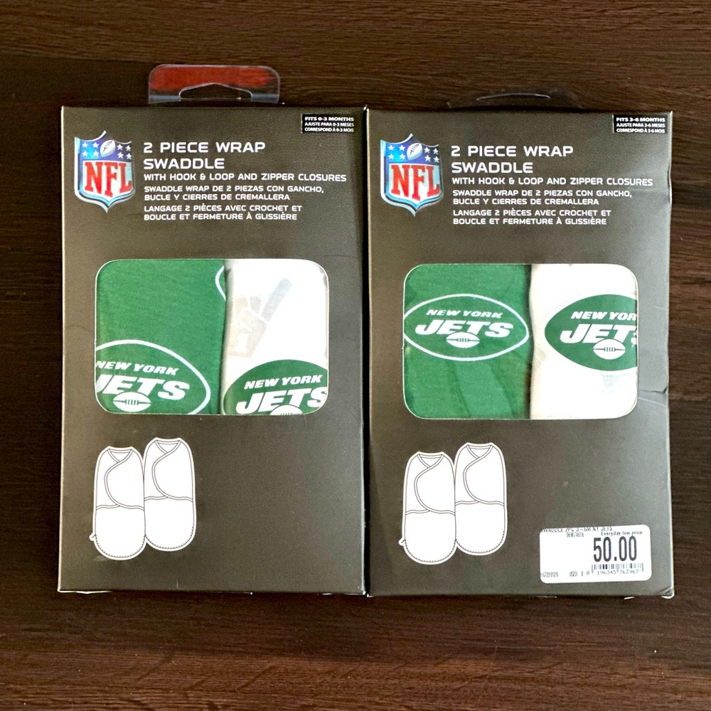 NFL New York Jets Newborn Swaddles